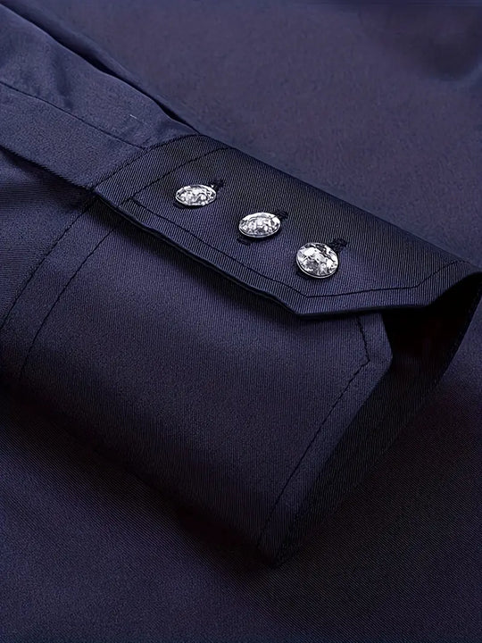 Schiller | Elegancka koszula z podwójnym kołnierzykiem i górnymi guzikami
