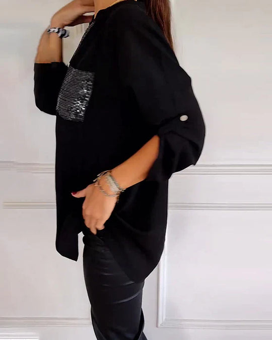 Elaine™ - Szykowny top w stylu glamour