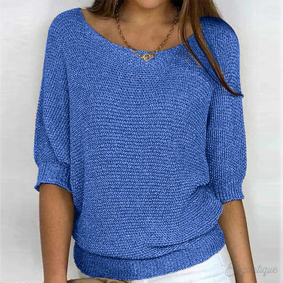 Eunice™ - Zrelaksowany dzianinowy top