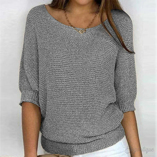 Eunice™ - Zrelaksowany dzianinowy top