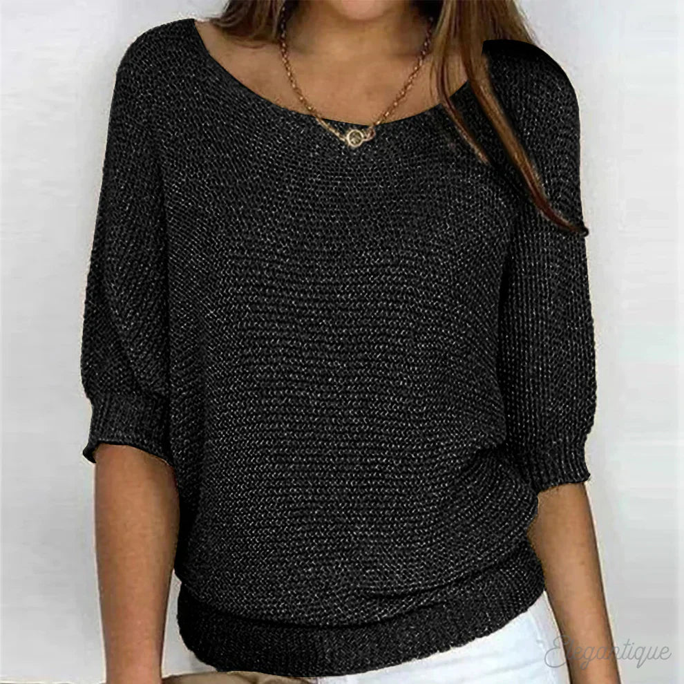 Eunice™ - Zrelaksowany dzianinowy top