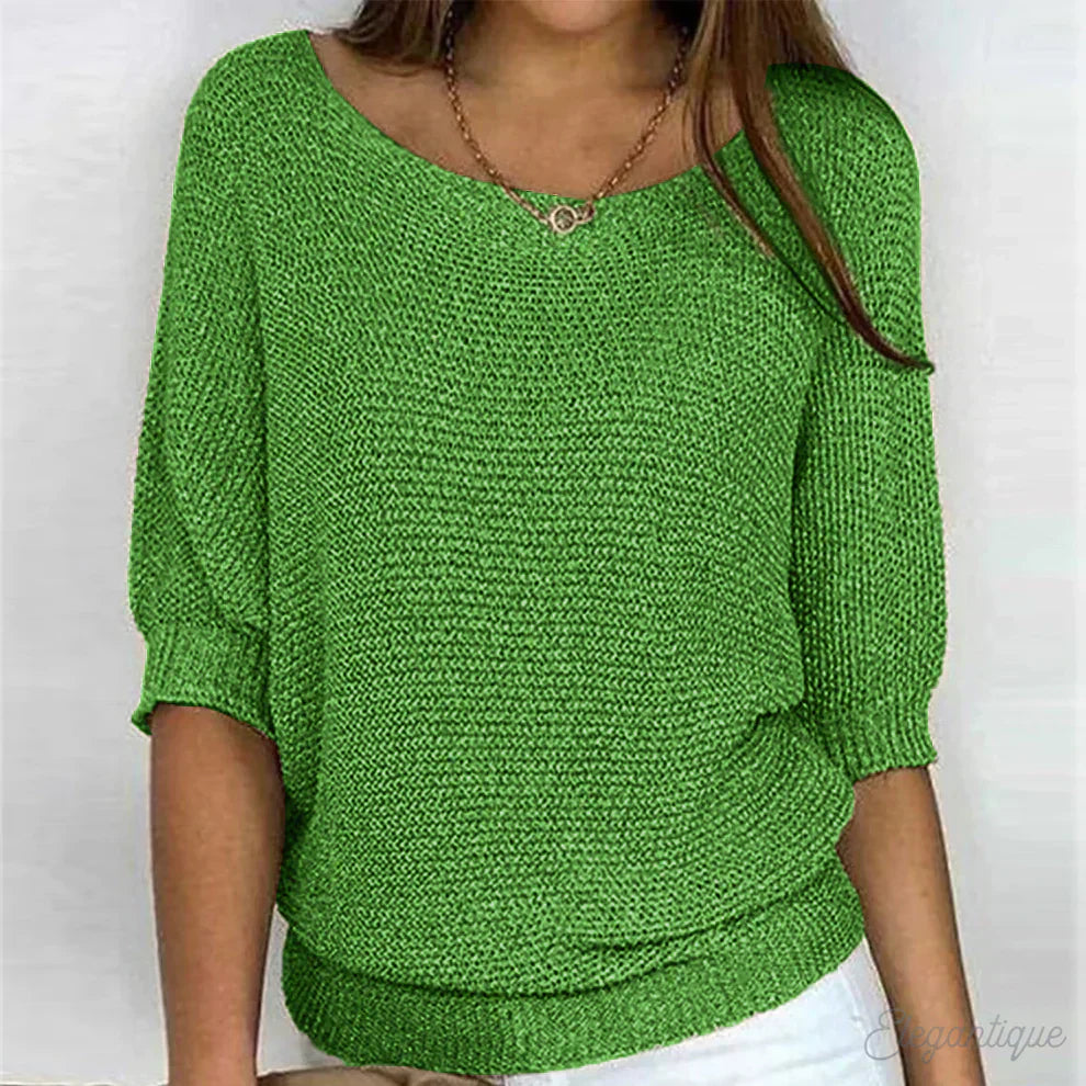 Eunice™ - Zrelaksowany dzianinowy top