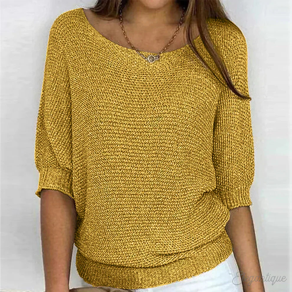 Eunice™ - Zrelaksowany dzianinowy top