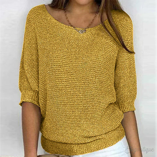 Eunice™ - Zrelaksowany dzianinowy top