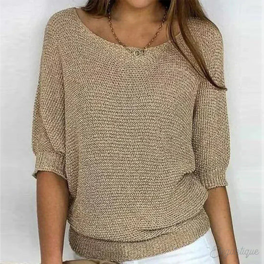 Eunice™ - Zrelaksowany dzianinowy top